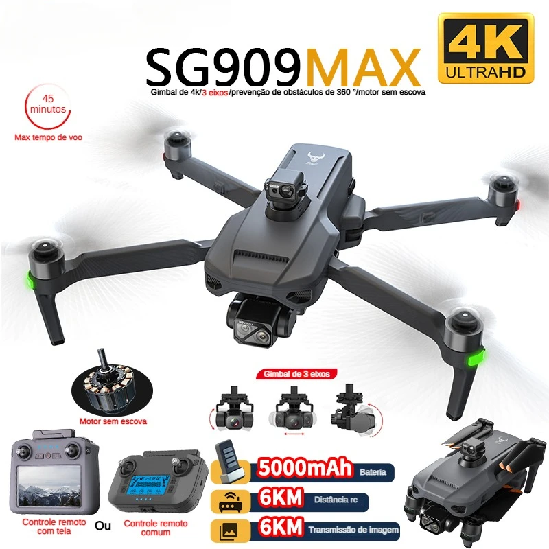 Drone Camera Hd - ZLL SG909 SG909MAX Professional Drone 4Kกล้อง