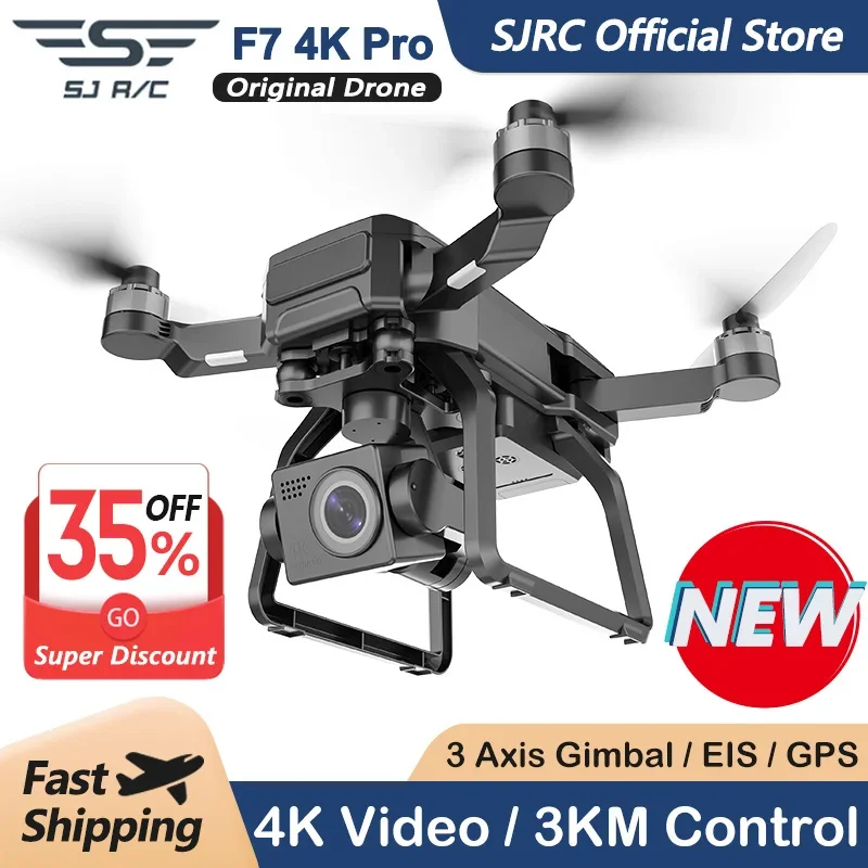 SJRC F7 4K PROกล้องDrone GPS H - Drone Camera Hd บทวิจารณ์และราคา